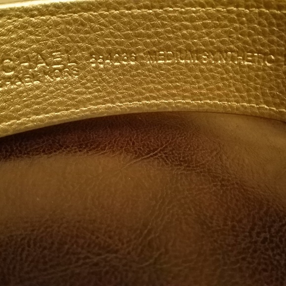 New MK gold leather and sequin belt. - Picture 2 of 4